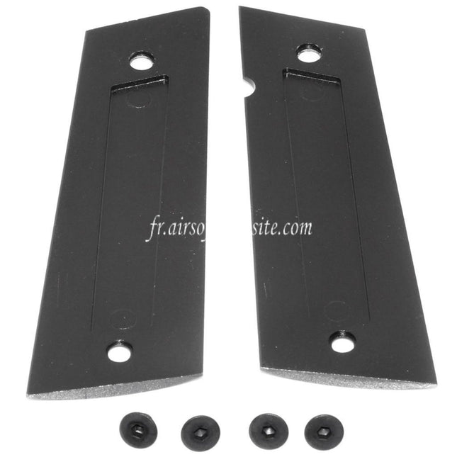 EMG Licensed SAI??RED Poignée Couvre avec Logo Convient pour EMG SAI RED DS Double Stack 1911 Série GBB Pistolet Airsoft Noir