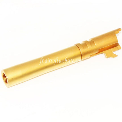 EMG Licensed SAI 2011 DS 123mm/127mm Canon Extérieur Convient pour EMG SAI 2011 DS 5.1 Hi-Capa GBB Pistolet Airsoft Or