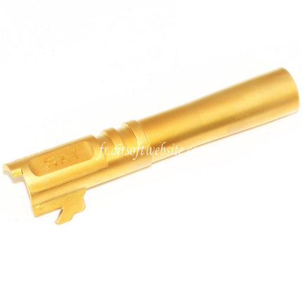 EMG Licensed SAI 2011 DS 106mm/110mm Canon Extérieur Convient pour EMG SAI 2011 DS 4.3 Hi-Capa GBB Pistolet Airsoft Or