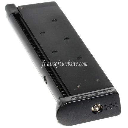 EMG Licensed SAI??RED 16 Billes Tactical Gaz Chargeur Convient pour EMG SAI Red / AW NE Série / WE Single Stack 1911 Série GBB Pistolet Airsoft Noir