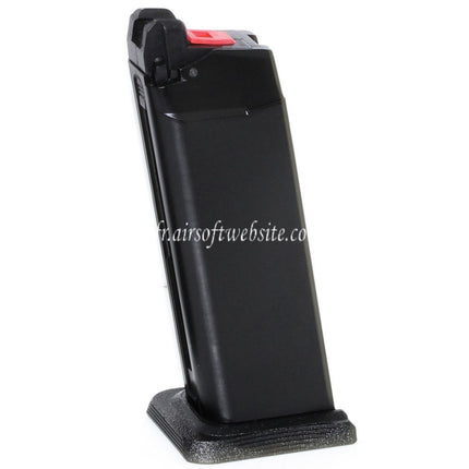 EMG SAI BLU 23 Billes MOS Gaz Chargeur Convient pour Optic Ready Slide Version EMG SAI BLU COMPACT / WE / AW VX9 G19 Série GBB Pistolet Airsoft Noir