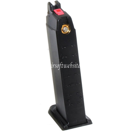 EMG SAI BLU 25 Billes MOS Gaz Chargeur Convient pour Optic Ready Slide Version EMG SAI BLU Standard COMPACT / WE Galaxy / AW VX7 VX9 G17 G19 Série GBB Pistolet Airsoft Noir