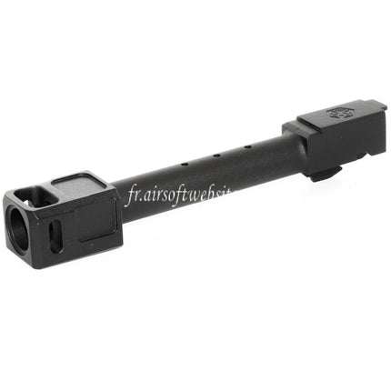 Armorer Works AW VX Canon Extérieur Kit avec Compensateur MOD-2 Convient pour AW VX7 Série / EMG SAI BLU Standard / ISSC M22 / Lonewolf / Tokyo Marui / WE G17 G18C GBB Pistolet Airsoft