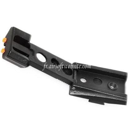Armorer Works AW HX Fibre Optique Adjustable Hausse Convient pour AW WE Tokyo Marui Hi-Capa Série GBB Pistolet Airsoft