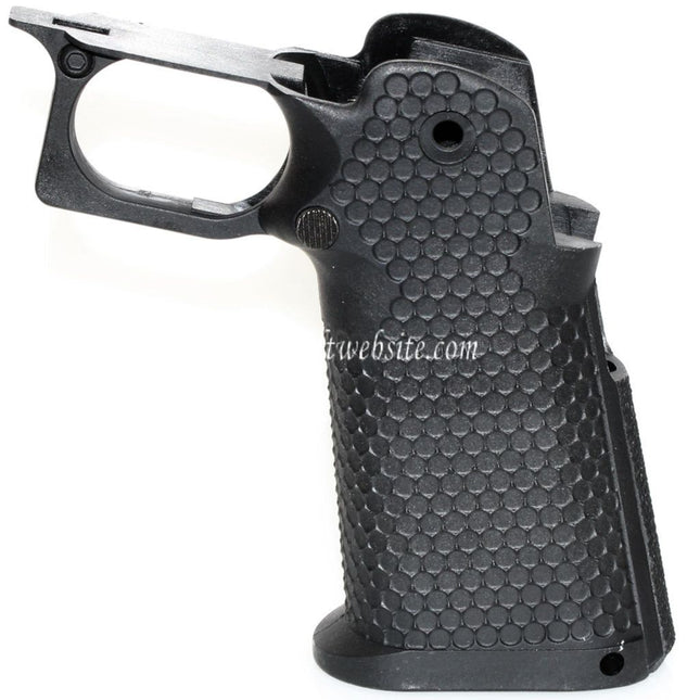 Armorer Works AW HX #2 Hexagone Pistolet Poignée Convient pour EMG AW WE Tokyo Marui Hi-Capa Série GBB Pistolet Airsoft Noir