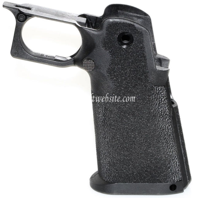 Armorer Works AW HX #1 Pointillé Pistolet Poignée Convient pour EMG AW WE Tokyo Marui Hi-Capa Série GBB Pistolet Airsoft Noir