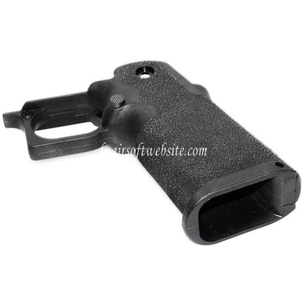 Armorer Works AW HX #1 Pointillé Pistolet Poignée Convient pour EMG AW WE Tokyo Marui Hi-Capa Série GBB Pistolet Airsoft Noir