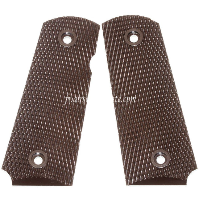 Armorer Works AW Poignée Couvre Convient pour AW NE10 Série Short 1911 GBB Pistolet Airsoft Brun