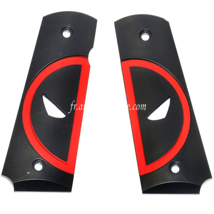 Armorer Works AW Poignée Couvre Convient pour DOUBLE BELL ARMY AW WE KJ Tokyo Marui M1911 M.E.U Série 70 M45A1 WARRIOR GBB Pistolet Airsoft Red Merc