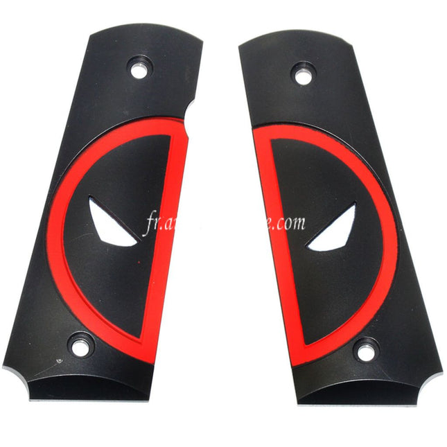 Armorer Works AW Poignée Couvre Convient pour DOUBLE BELL ARMY AW WE KJ Tokyo Marui M1911 M.E.U Série 70 M45A1 WARRIOR GBB Pistolet Airsoft Red Merc