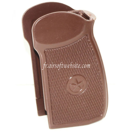 WE (WE-TECH) Polymère Poignée Couvre Convient pour WE MAKAROV GBB Pistolet Airsoft Brun