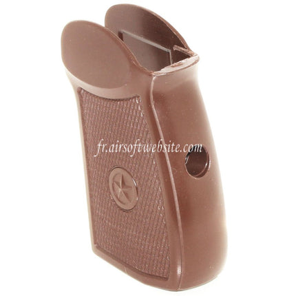 WE (WE-TECH) Polymère Poignée Couvre Convient pour WE MAKAROV GBB Pistolet Airsoft Brun