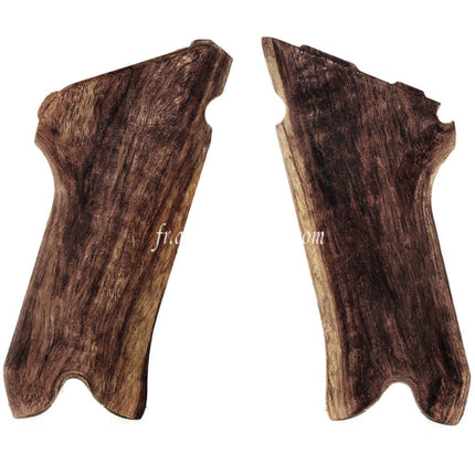 WE (WE-TECH) Bois véritable Poignée Couvre Convient pour Armorer Works AW WE Luger P08 Série GBB Pistolet Airsoft Brun