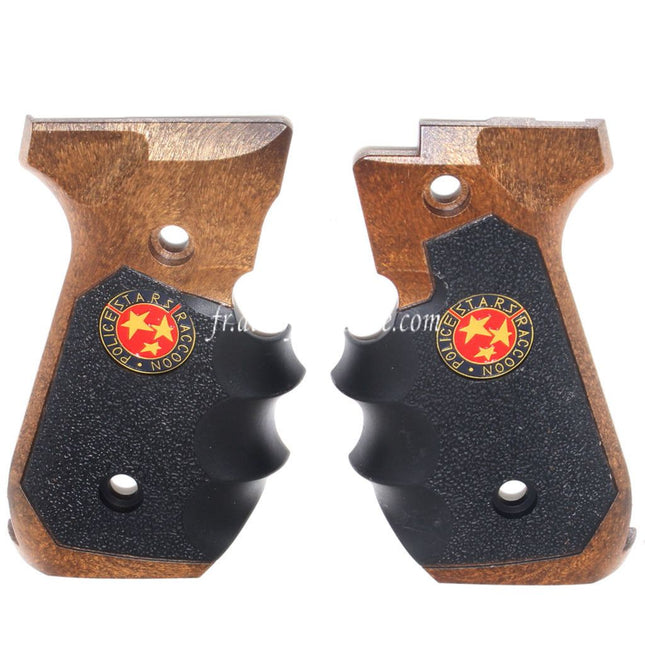 WE (WE-TECH) BIO Samurai Edge V2 Poignée Couvre Convient pour KJ Tokyo Marui WE M9 M92 M92F Série GBB Pistolet Airsoft Noir/Brun