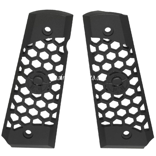 WE (WE-TECH) HEX CUT Plastique Poignée Couvre Convient pour DOUBLE BELL ARMY AW WE KJ Tokyo Marui M1911 M.E.U Série 70 M45A1 WARRIOR GBB Pistolet Airsoft