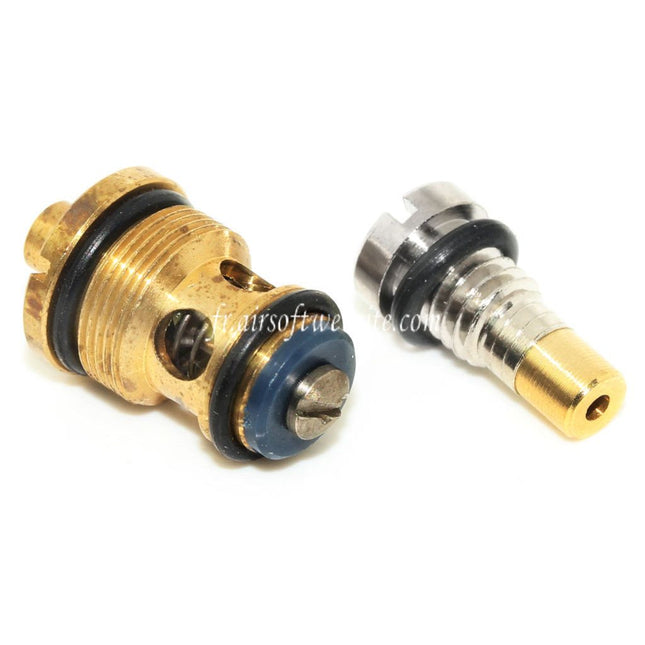 WE (WE-TECH) 2pièces Inlet Sortie Vanne Convient pour Armorer Works AW WE G17 Co2 Série GBB Pistolet Airsoft Chargeur