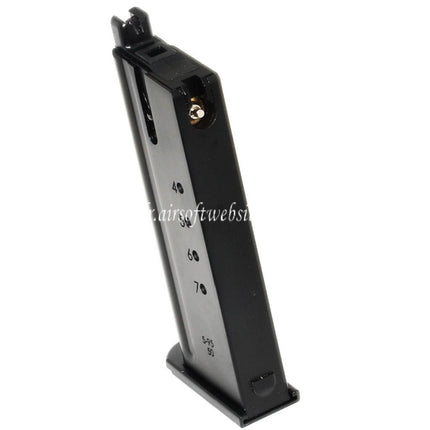 WE (WE-TECH) 27 Billes Gaz Chargeur Convient pour WE CYBERGUN Thompson Desert Eagle L6 version .50AE Série GBB Pistolet Airsoft Noir