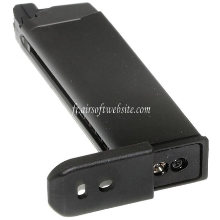 WE (WE-TECH) 20 Billes G19 GEN5 Gaz Chargeur Convient pour G19 G23 G26 Série GBB Pistolet Airsoft Noir