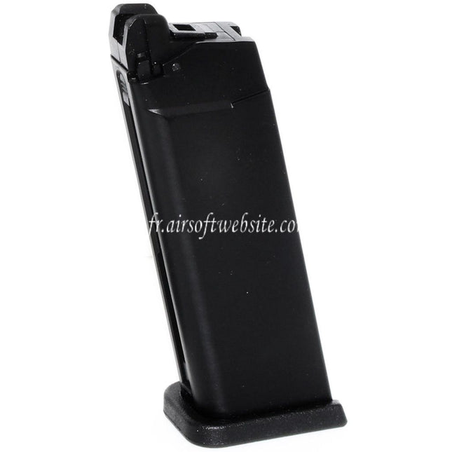 WE (WE-TECH) 23 Billes MOS Gaz Chargeur Convient pour Optic Ready Slide Version EMG SAI BLU COMPACT WE AW VX9 G19 Série GBB Pistolet Airsoft Noir