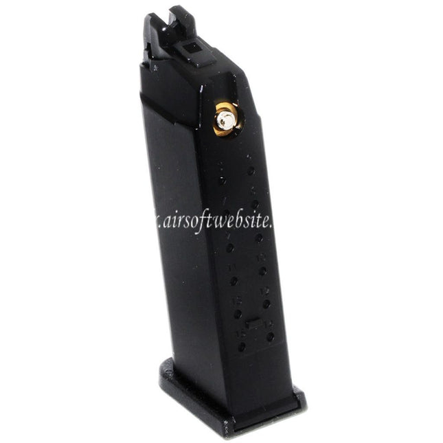 WE (WE-TECH) 23 Billes MOS Gaz Chargeur Convient pour Optic Ready Slide Version EMG SAI BLU COMPACT WE AW VX9 G19 Série GBB Pistolet Airsoft Noir