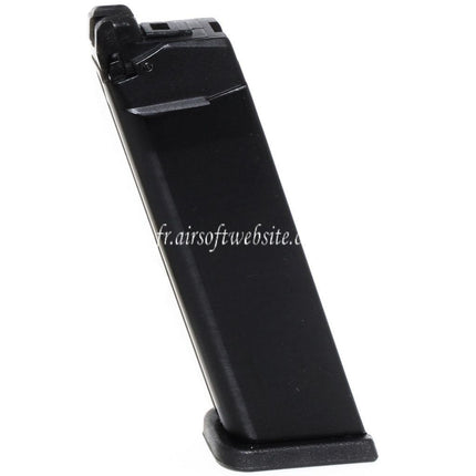 WE (WE-TECH) 27 Billes MOS Gaz Chargeur Convient pour Optic Ready Slide Version EMG SAI BLU WE Galaxy AW VX7 VX9 G17 G19 Série GBB Pistolet Airsoft Noir