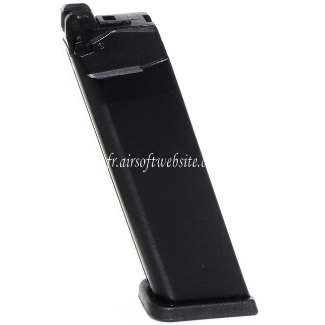 WE (WE-TECH) 27 Billes MOS Gaz Chargeur Convient pour Optic Ready Slide Version EMG SAI BLU WE Galaxy AW VX7 VX9 G17 G19 Série GBB Pistolet Airsoft Noir