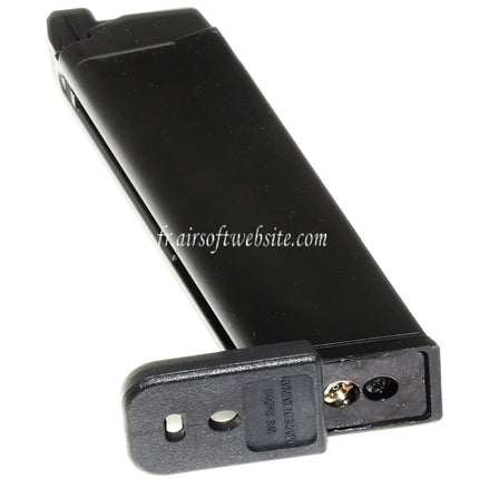 WE (WE-TECH) 25 Billes Gaz Chargeur Convient pour G17 G18C G34 G35 G-Série GBB Pistolet Airsoft Noir