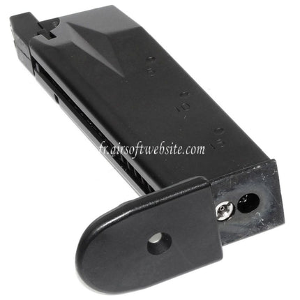 WE (WE-TECH) 23 Billes Gaz Chargeur Convient pour Standard and COMPACT P99 Série GBB Pistolet Airsoft Noir