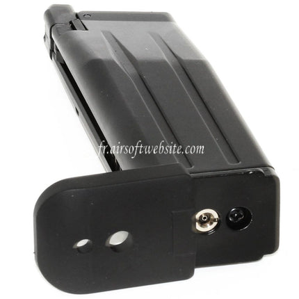 WE (WE-TECH) 23 Billes Gaz Chargeur Convient pour WE Baby Hi-Capa 3.8 Série GBB Pistolet Airsoft Noir