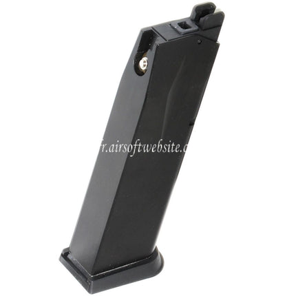 WE (WE-TECH) 24 Billes Gaz Chargeur Convient pour Cybergun Swiss Arms P229 WE F228 F229 Série GBB Pistolet Airsoft Noir