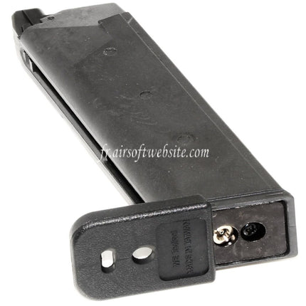 WE (WE-TECH) 25 Billes Polymère Gaz Chargeur Convient pour Stark Arms S17 S18 S19 G17 G18C G34 G35 G-Série GBB Pistolet Airsoft Noir