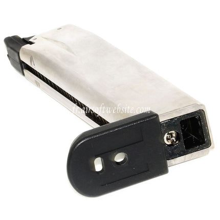 Air Venturi Springfield Armory 25 Billes Gaz Chargeur Convient pour WE(WE-TECH) Air Venturi Springfield Armory XDM Série GBB Pistolet Airsoft Argent