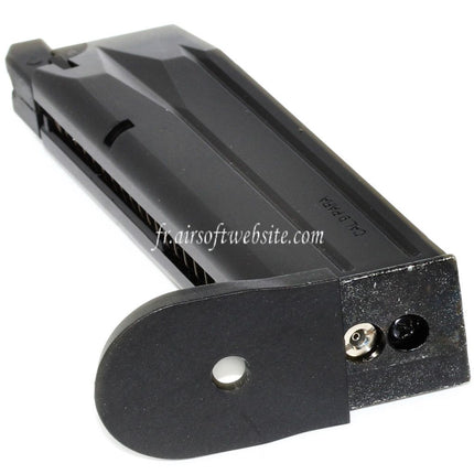 WE (WE-TECH) 25 Billes Gaz Chargeur Convient pour WE Bulldog Tokyo Marui PX4 Série GBB Pistolet Airsoft Noir