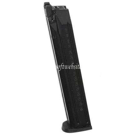 WE (WE-TECH) 50 Billes Gaz Chargeur Long Type Convient pour WE Toucan Big Bi Billes M&P Série GBB Pistolet Airsoft Noir