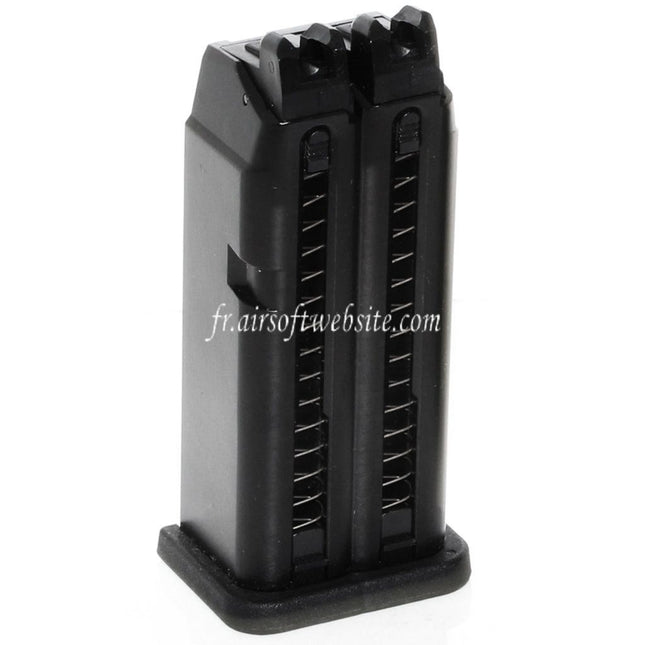 WE (WE-TECH) 40 Billes Gaz Chargeur Convient pour WE G19 Double Canon Série GBB Pistolet Airsoft Noir