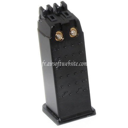 WE (WE-TECH) 40 Billes Gaz Chargeur Convient pour WE G19 Double Canon Série GBB Pistolet Airsoft Noir