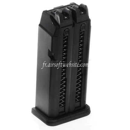 WE (WE-TECH) 48 Billes Gaz Chargeur Convient pour WE G17 G18C G19 G34 Double Canon Série GBB Pistolet Airsoft Noir