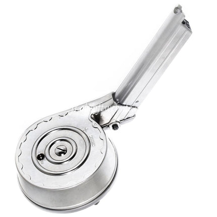 WE (WE-TECH) 50 Billes Gaz Chargeur Tambour Convient pour Armorer Works A180 Blaster WE P08 Luger GBB Pistolet