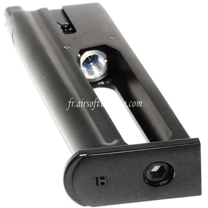 CYBERGUN 21 Billes Co2 Chargeur Convient pour WE CYBERGUN Thompson Desert Eagle L6 version .50AE GBB Pistolet Airsoft Noir