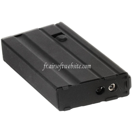 WE (WE-TECH) 20 Billes M16VN Gaz Chargeur Convient pour WE Open Bolt Type L85 / SCAR-L / R5C / T65 / HK416 / AR M4 M16 M16A1 XM177 GBB Fusil Airsoft Noir