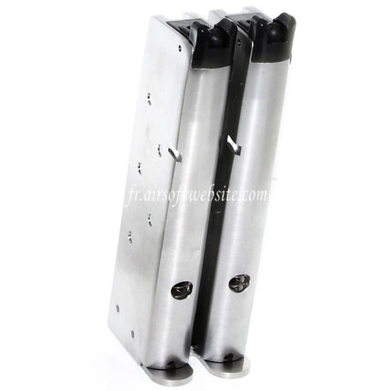 WE (WE-TECH) 32 Billes Double Canon Gaz Chargeur Convient pour AW MX Série / WE Double Canon 1911 Série GBB Pistolet Airsoft