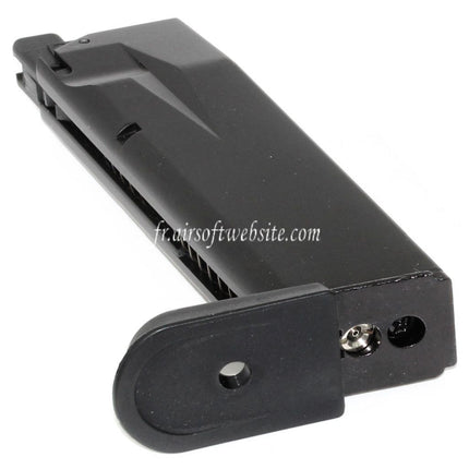 Cybergun Swiss Arms 20 Billes Gaz Chargeur Convient pour WE F228 F229 Swiss Arms P229 Série GBB Pistolet Airsoft Noir