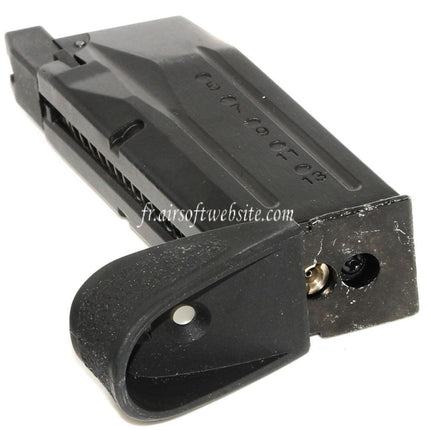 WE (WE-TECH) 15 Billes Gaz Chargeur Convient pour WE Big Bi Billes M&P Compact Série GBB Pistolet Airsoft Noir