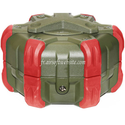 WE (WE-TECH) 350 Billes Gaz Chargeur Tambour Convient pour WE (WE-TECH) Open Bolt Type L85 / SCAR-L / R5C / T65 / HK416 / AR M4 M16 GBB Fusil Airsoft