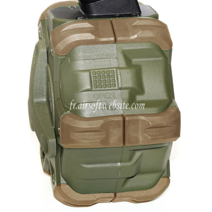 WE (WE-TECH) 350 Billes Gaz Chargeur Tambour Convient pour WE (WE-TECH) Open Bolt Type L85 / SCAR-L / R5C / T65 / HK416 / AR M4 M16 GBB Fusil Airsoft
