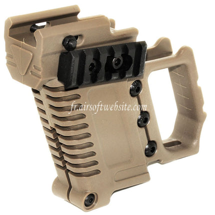 Double Bell Deux Côtés Rails Loading Conversion Kit Convient pour APS ARMY DOUBLE BELL AW WE Tokyo Marui G17 G18C G34 G35 Série GBB Pistolet Airsoft