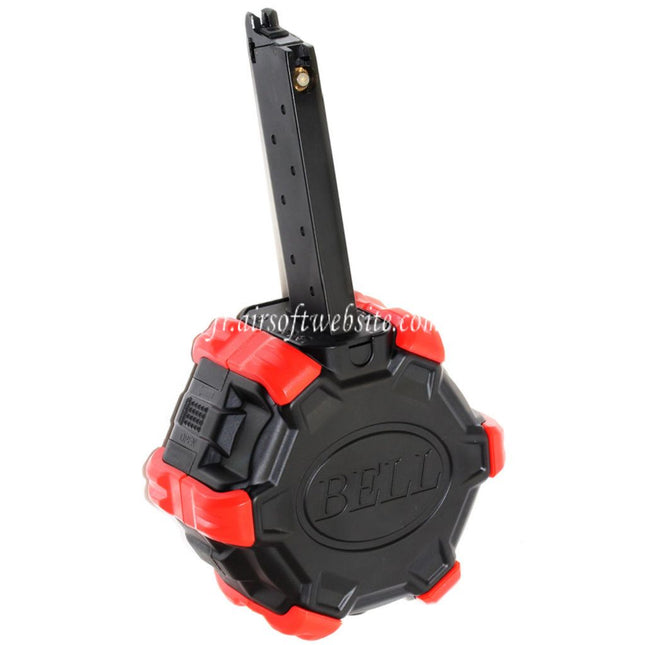 DOUBLE BELL 350 Billes Gaz Adaptive Chargeur Tambour Convient pour DOUBLE BELL 1911 ARMY Tokyo Marui M1911 Série GBB Pistolet Airsoft