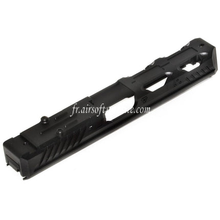 5KU CNC RMR Ready Canon Glissière Set Convient pour Tokyo Marui G17 Série GBB Pistolet Airsoft Noir