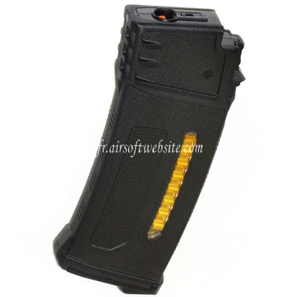PTS 120 Billes EPM-G Mid-Cap Enhanced Polymère Chargeur Convient pour G36 Série AEG Fusil Airsoft Noir