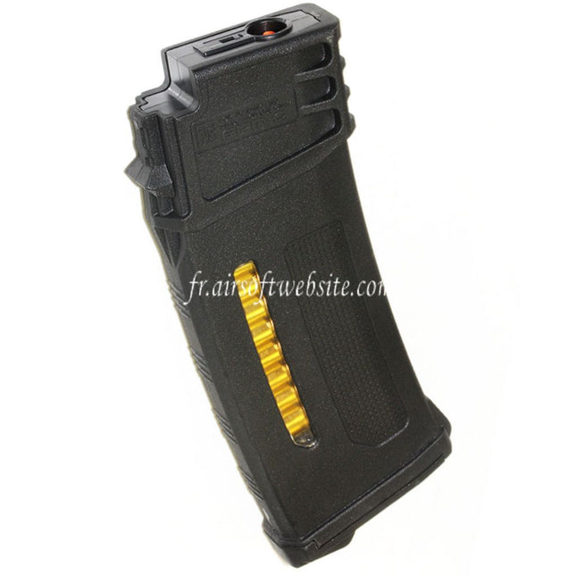 PTS 120 Billes EPM-G Mid-Cap Enhanced Polymère Chargeur Convient pour G36 Série AEG Fusil Airsoft Noir